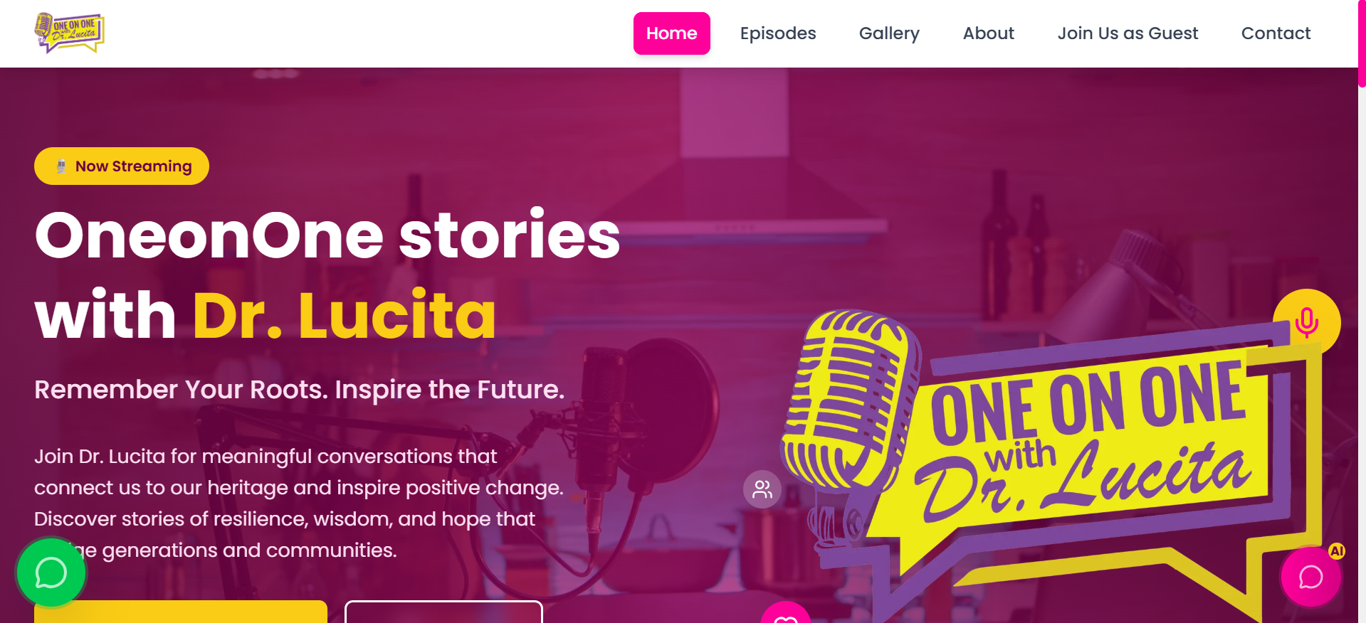 OneonOne Stories with Dr. Lucita